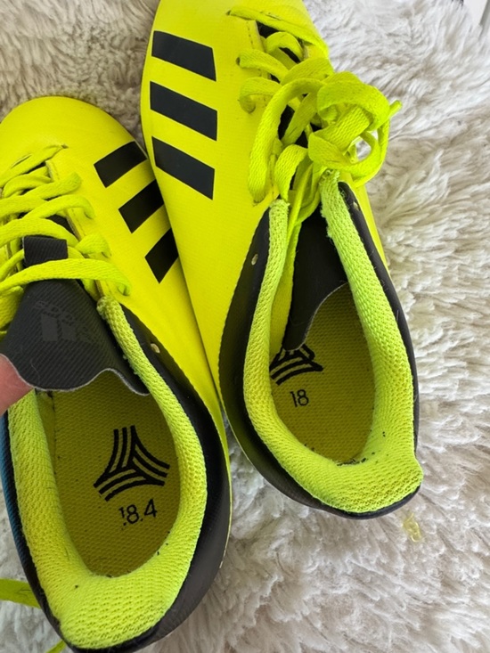Neon  green and black Adidas soccer sneakers for men or women main image 8